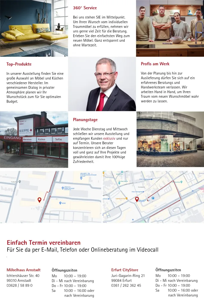 Möbelhaus Erfurt Öffnungszeiten
